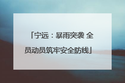宁远：暴雨突袭 全员动员筑牢安全防线