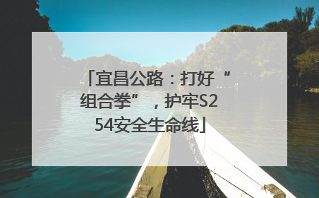 宜昌公路：打好“组合拳”，护牢S254安全生命线