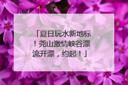 夏日玩水新地标！尧山激情峡谷漂流开漂，约起！