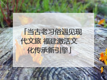 当古老习俗遇见现代文旅 福建激活文化传承新引擎