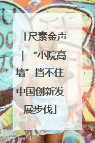 尺素金声｜“小院高墙”挡不住中国创新发展步伐