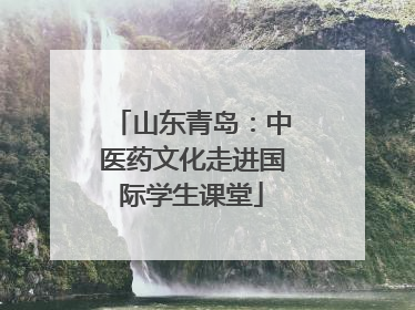 山东青岛：中医药文化走进国际学生课堂