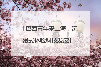 巴西青年来上海，沉浸式体验科技发展