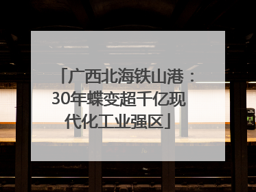 广西北海铁山港：30年蝶变超千亿现代化工业强区