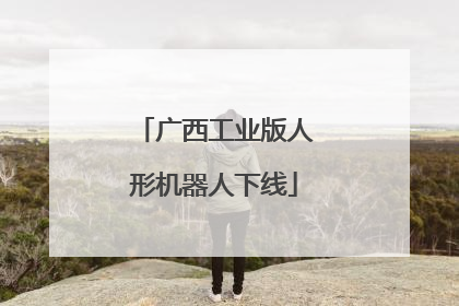 广西工业版人形机器人下线