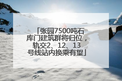 张园7500吨石库门建筑群将归位，轨交2、12、13号线站内换乘有望