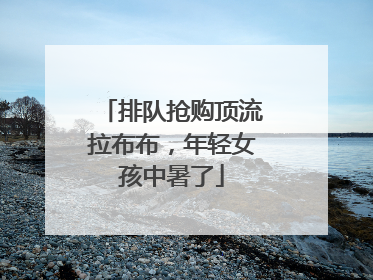 排队抢购顶流拉布布，年轻女孩中暑了