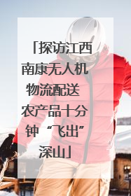 探访江西南康无人机物流配送 农产品十分钟“飞出”深山