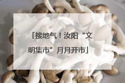 接地气！汝阳“文明集市”月月开市
