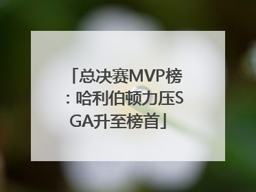 总决赛MVP榜：哈利伯顿力压SGA升至榜首