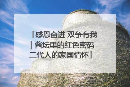 感恩奋进 双争有我｜酱坛里的红色密码 三代人的家国情怀