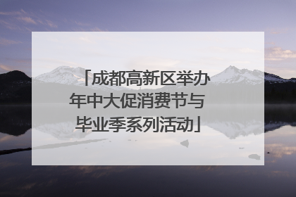 成都高新区举办年中大促消费节与毕业季系列活动