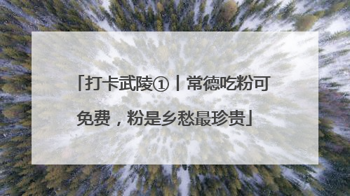 打卡武陵①丨常德吃粉可免费，粉是乡愁最珍贵