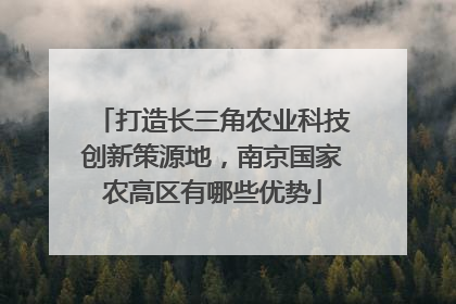 打造长三角农业科技创新策源地，南京国家农高区有哪些优势
