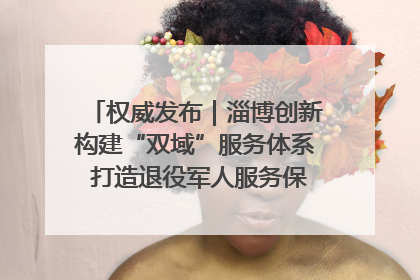 权威发布｜淄博创新构建“双域”服务体系 打造退役军人服务保障“淄博样板”