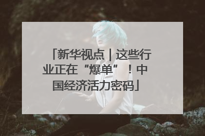 新华视点｜这些行业正在“爆单”！中国经济活力密码