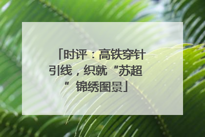 时评：高铁穿针引线，织就“苏超”锦绣图景