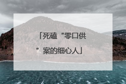 死磕“零口供”案的细心人