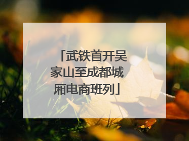 武铁首开吴家山至成都城厢电商班列