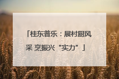 桂东普乐：展村厨风采 烹振兴“实力”