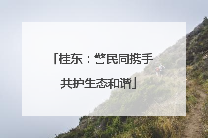 桂东：警民同携手 共护生态和谐
