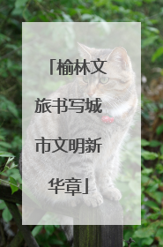 榆林文旅书写城市文明新华章