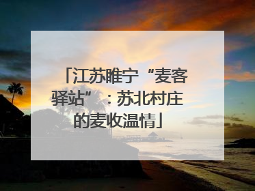 江苏睢宁“麦客驿站”：苏北村庄的麦收温情