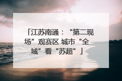 江苏南通：“第二现场”观赛区 城市“全域”看“苏超”