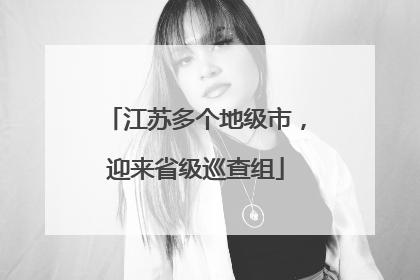 江苏多个地级市，迎来省级巡查组