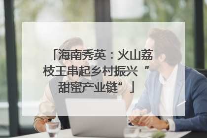 海南秀英：火山荔枝王串起乡村振兴“甜蜜产业链”
