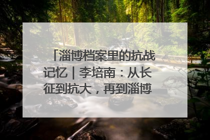 淄博档案里的抗战记忆｜李培南：从长征到抗大，再到淄博的革命足迹
