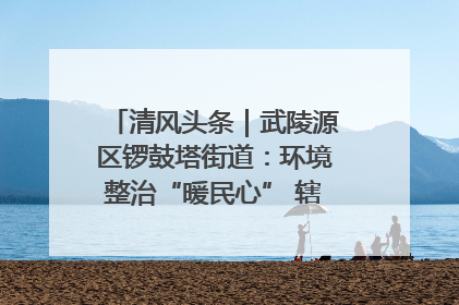 清风头条｜武陵源区锣鼓塔街道：环境整治“暖民心” 辖区面貌“靓”起来
