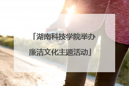 湖南科技学院举办廉洁文化主题活动