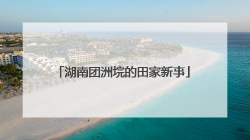 湖南团洲垸的田家新事
