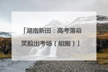 湖南新田：高考落幕 笑脸出考场（组图）