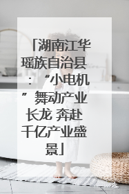 湖南江华瑶族自治县：“小电机”舞动产业长龙 奔赴千亿产业盛景