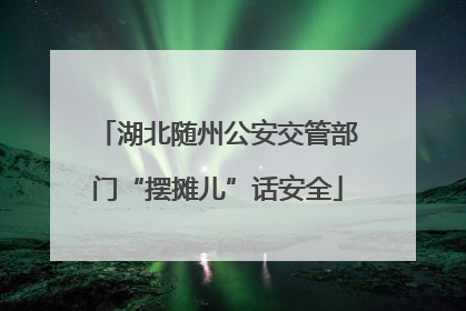 湖北随州公安交管部门“摆摊儿”话安全