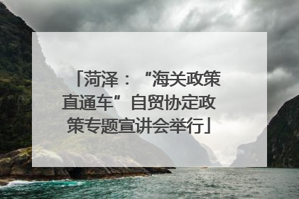 菏泽：“海关政策直通车”自贸协定政策专题宣讲会举行