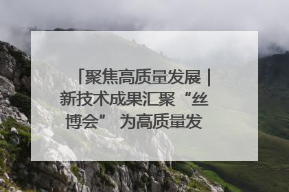 聚焦高质量发展｜新技术成果汇聚“丝博会” 为高质量发展注入新动能