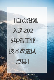 自贡沿滩入选2025年省工业技术改造试点县
