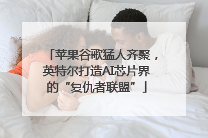 苹果谷歌猛人齐聚，英特尔打造AI芯片界的“复仇者联盟”