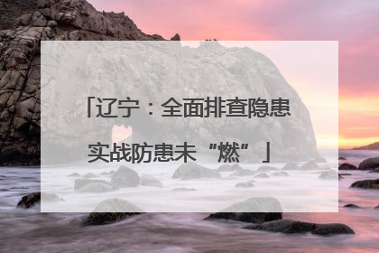 辽宁：全面排查隐患 实战防患未“燃”