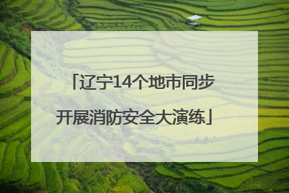 辽宁14个地市同步开展消防安全大演练