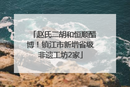 赵氏二胡和恒顺醋博！镇江市新增省级非遗工坊2家