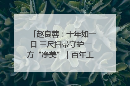 赵良蓉：十年如一日 三尺扫帚守护一方“净美”｜百年工运·劳模说