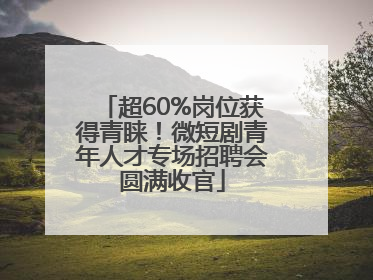 超60%岗位获得青睐！微短剧青年人才专场招聘会圆满收官