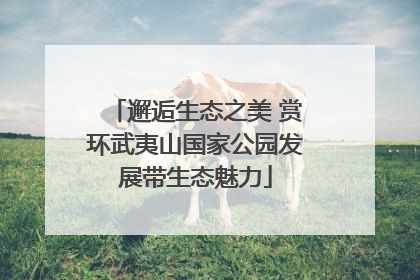邂逅生态之美 赏环武夷山国家公园发展带生态魅力