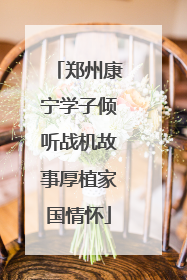 郑州康宁学子倾听战机故事厚植家国情怀