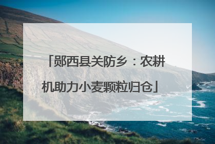 郧西县关防乡：农耕机助力小麦颗粒归仓