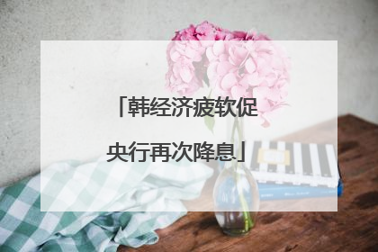 韩经济疲软促央行再次降息